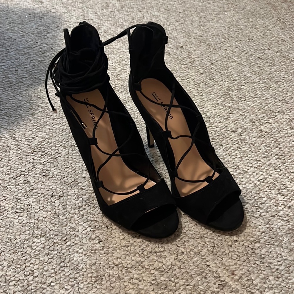 Call it spring lace up heels